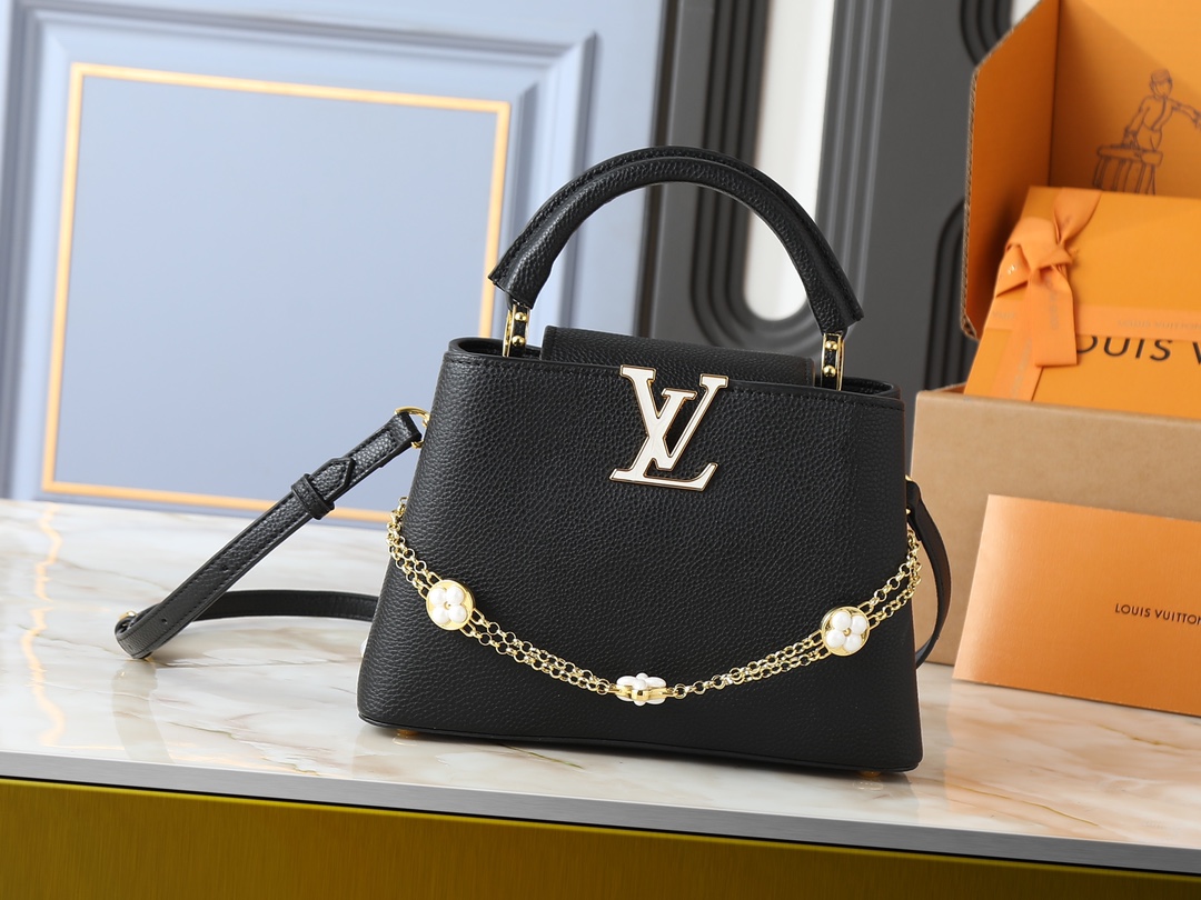 Louis Vuitton LV Classic Handbag Premium Canvas Padlock Detail Special Occasion Luxury Designer